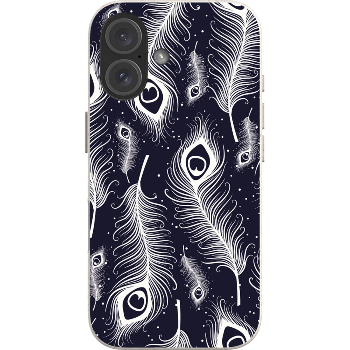 Feathers in Bloom — iPhone 16 iPhone Bio-degradable Case — Finnaij