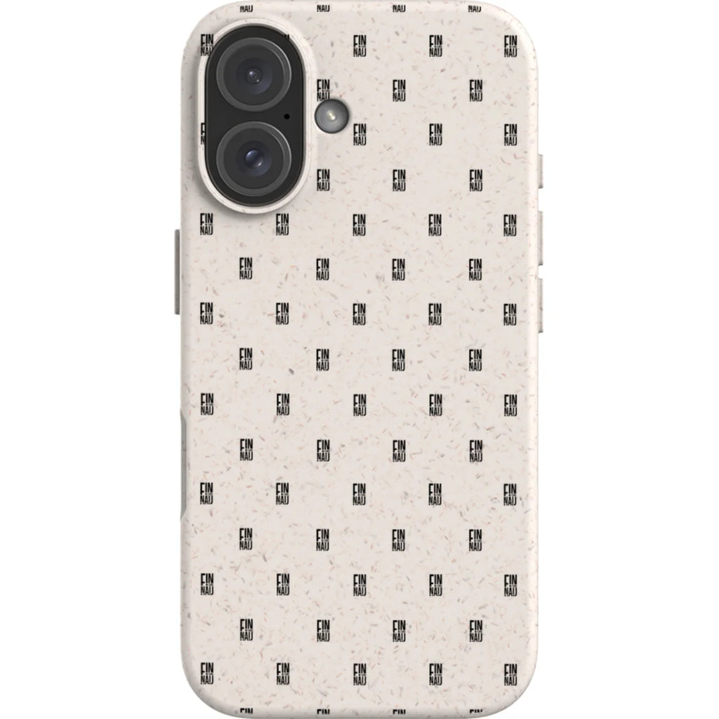 Monogram Natural — iPhone 16 iPhone Bio-degradable Case — Finnaij