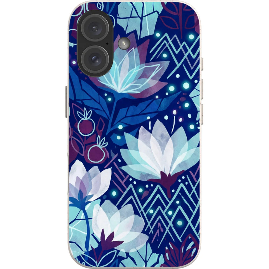 Frozen Lake Petals by Aino Kallio — iPhone 16 iPhone Bio-degradable Case — Finnaij