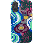 Sauna Bloom Motif by Aino Kallio — iPhone 16 iPhone Bio-degradable Case — Finnaij