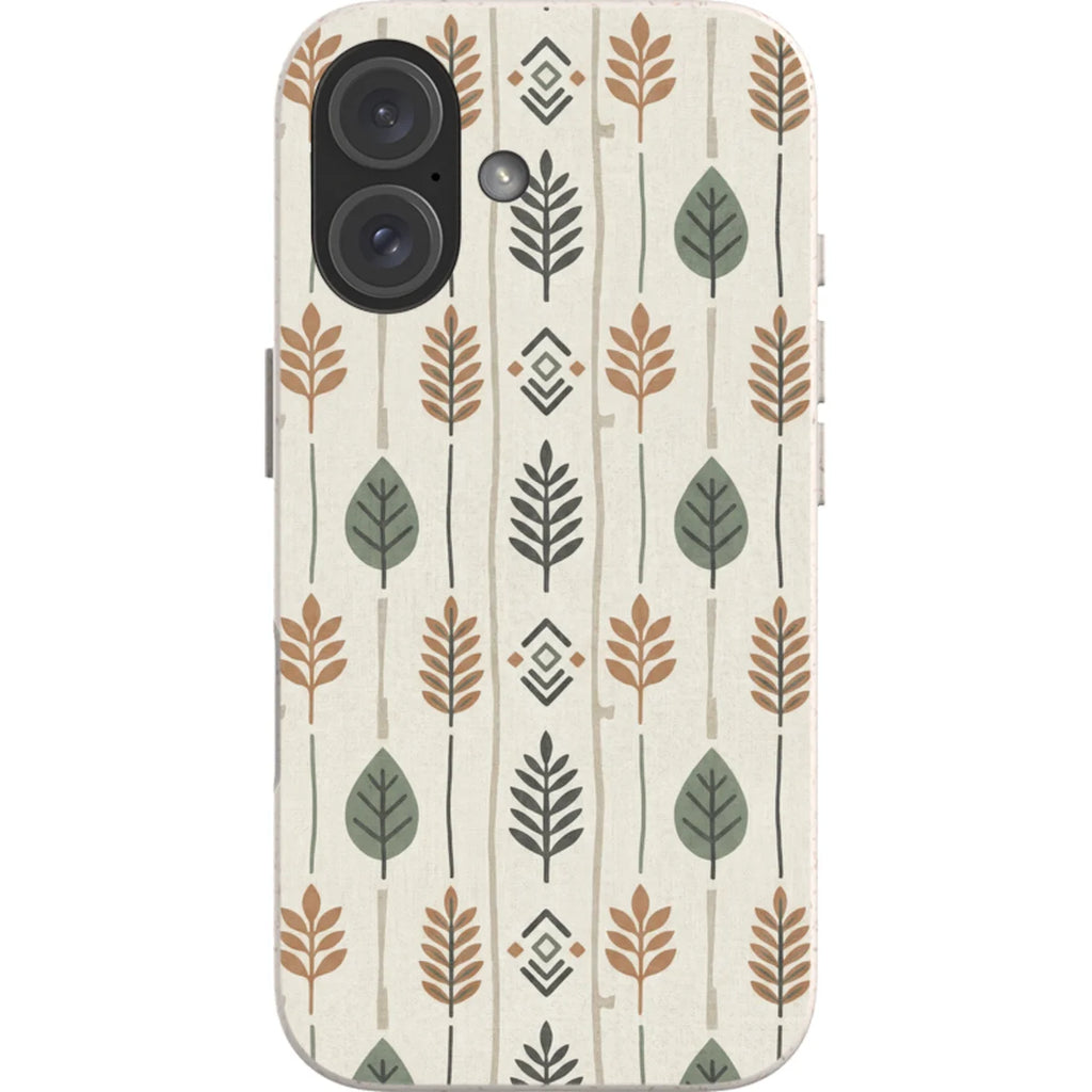 Birch and Linen Pattern by Elsi Vaarala — iPhone 16 iPhone Bio-degradable Case — Finnaij