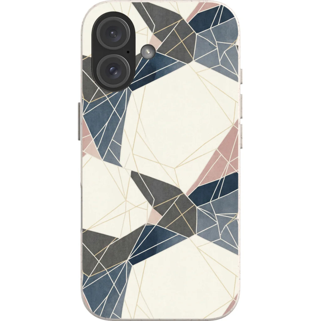 Frozen Lake Geometry by Elsi Vaarala — iPhone 16 iPhone Bio-degradable Case — Finnaij