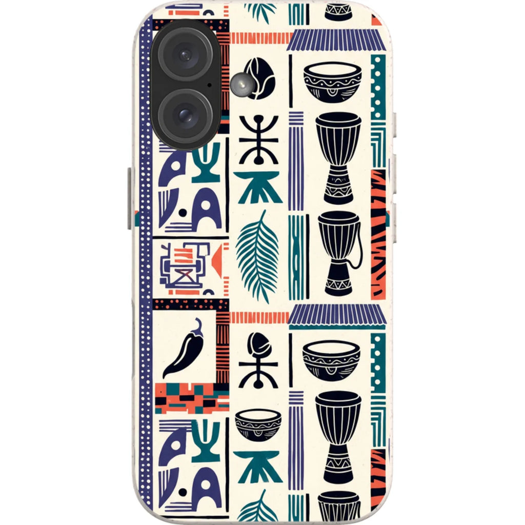 Market Day Icons by Ada Okoye — iPhone 16 iPhone Bio-degradable Case — Finnaij