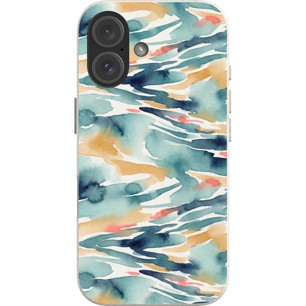 River Reflection Pattern Crop by Tobi Akinyemi — iPhone 16 iPhone Bio-degradable Case — Finnaij