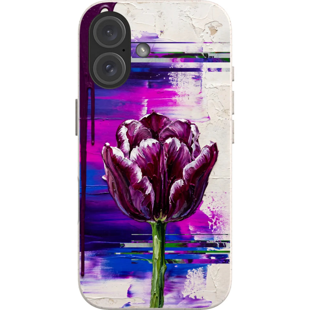 Single Dramatic Tulip by Frida Lövström — iPhone 16 iPhone Bio-degradable Case — Finnaij