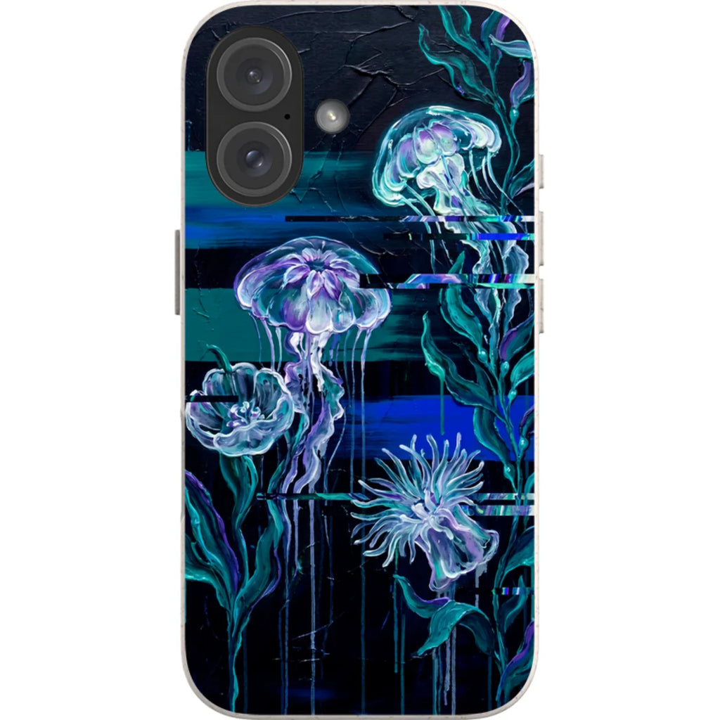 Deep-Sea Underwater Botanical Fantasy by Frida Lövström — iPhone 16 iPhone Bio-degradable Case — Finnaij