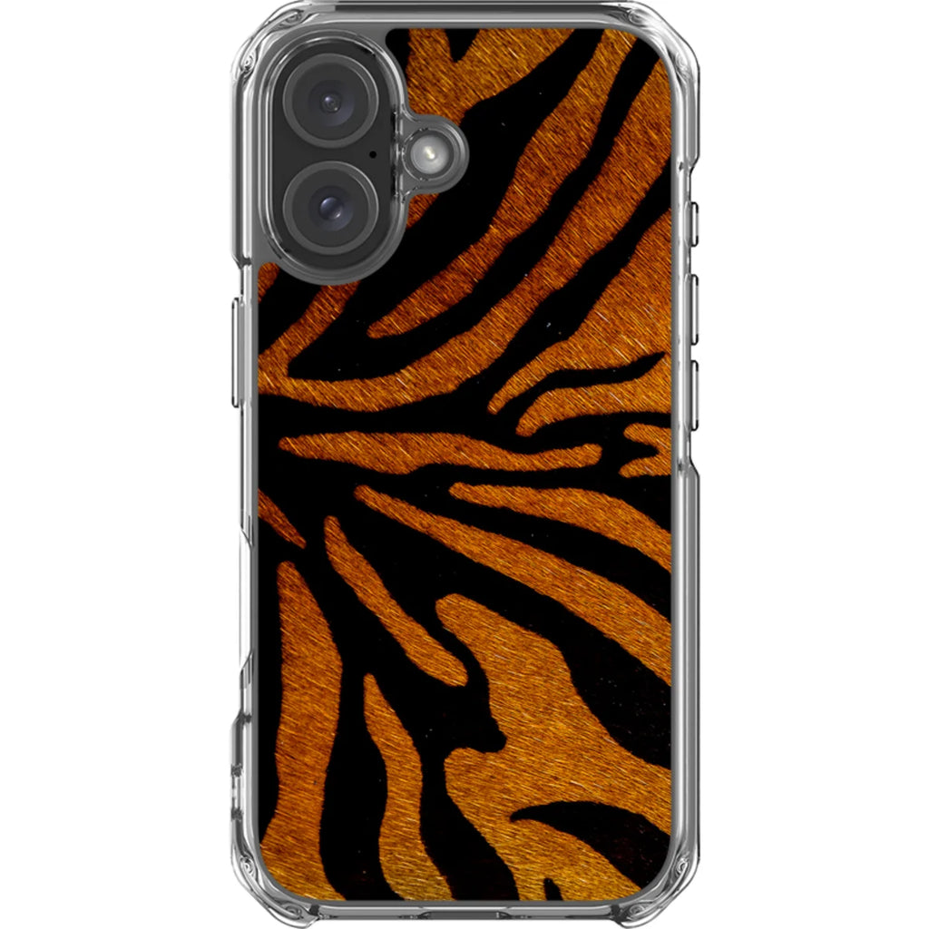 Stripes of the Wild — iPhone 16 Clear Impact Case — Finnaij