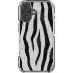 Zebra Groove — iPhone 16 Magsafe Clear Impact Case — Finnaij
