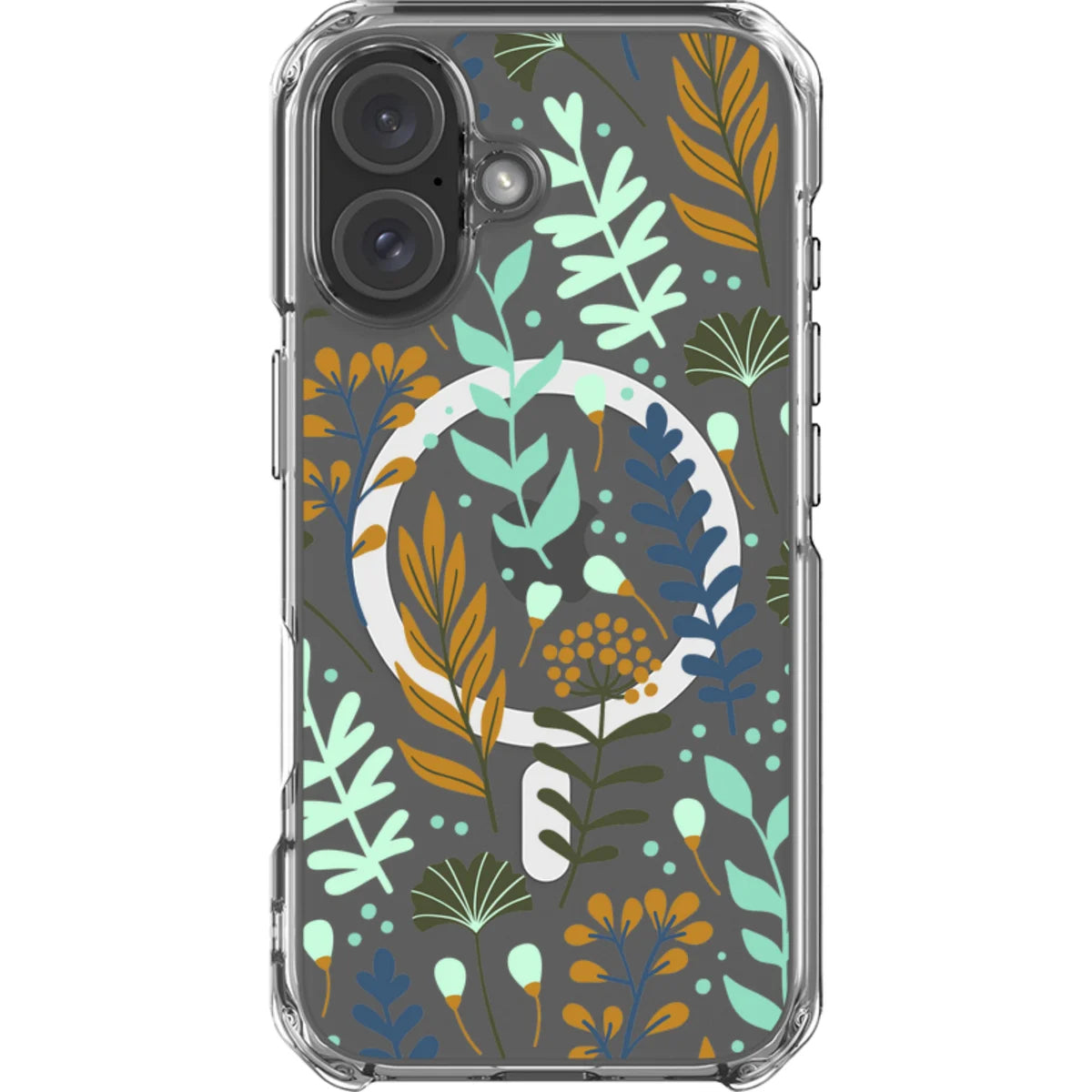 Wild Floral — iPhone 16 Magsafe Clear Impact Case — Finnaij