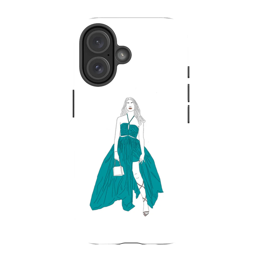 Blue Dress by Keagan Haight — iPhone 16 Magsafe Tough Case — Finnaij