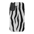 Zebra Groove — iPhone 16 Magsafe Tough Case — Finnaij