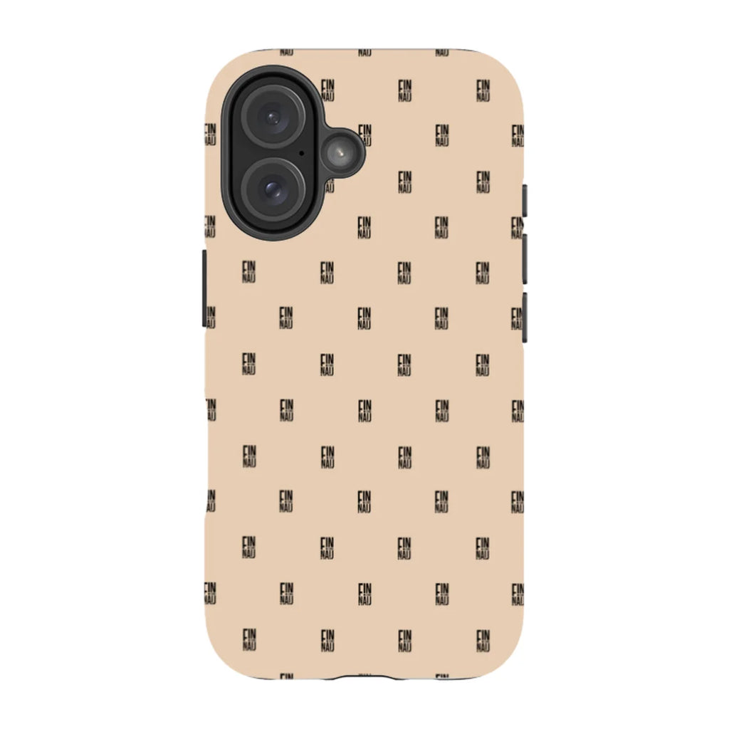 Monogram Beige Harvest — iPhone 16 Magsafe Tough Case — Finnaij