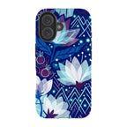 Frozen Lake Petals by Aino Kallio — iPhone 16 Magsafe Tough Case — Finnaij