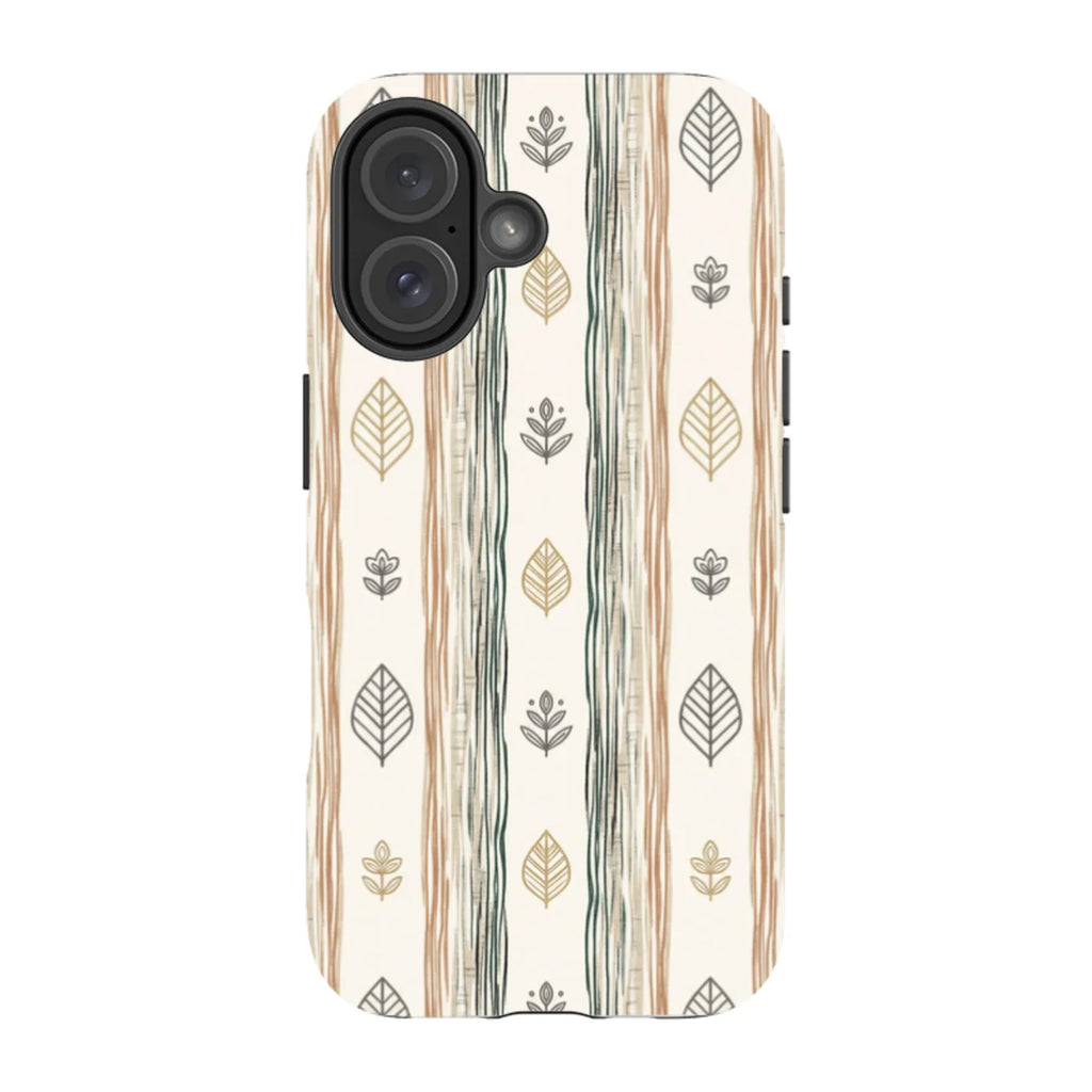 Birch Linen Harmony by Elsi Vaarala — iPhone 16 Magsafe Tough Case — Finnaij