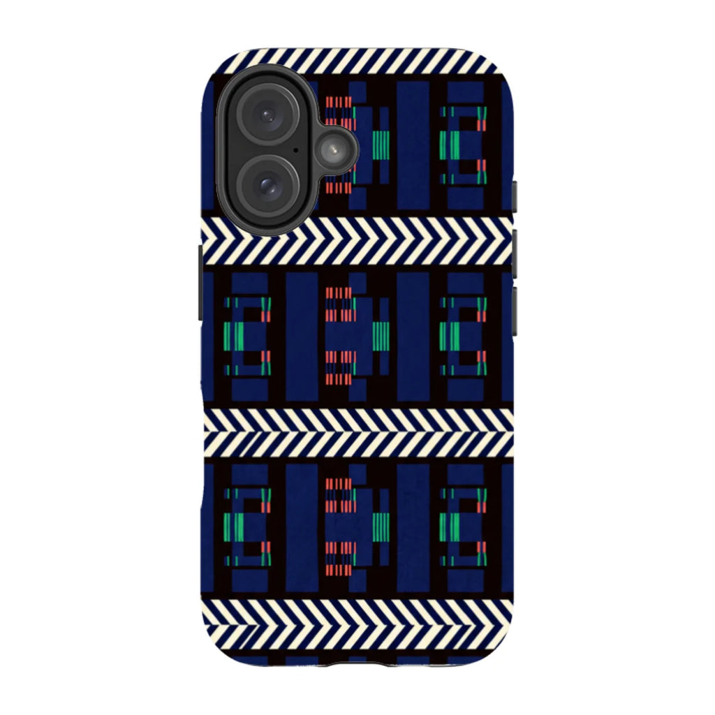 Midnight Aso-Oke by Ada Okoye — iPhone 16 MagSafe Tough Case — Finnaij