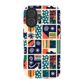 Coastal Indigo Tiles by Ada Okoye — iPhone 16 MagSafe Tough Case — Finnaij