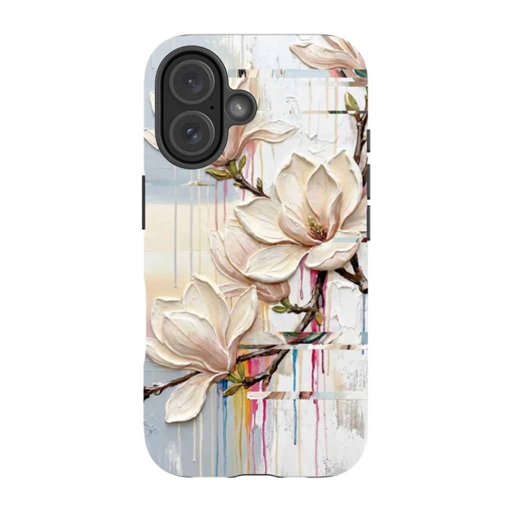 Magnolia Branches by Frida Lövström — iPhone 16 Magsafe Tough Case — Finnaij