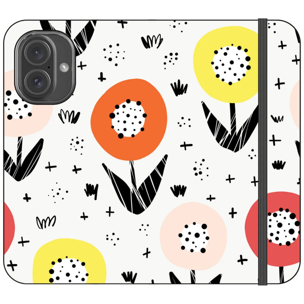 Botanical Doodle — iPhone 16 Wallet Case — Finnaij