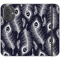 Feathers in Bloom Vegan Leather — iPhone 16 Wallet Case — Finnaij