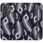 Feathers in Bloom Vegan Leather — iPhone 16 Wallet Case — Finnaij