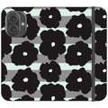Bold Floral Black — iPhone 16 Wallet Case — Finnaij