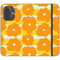Bold Floral Orange — iPhone 16 Wallet Case — Finnaij