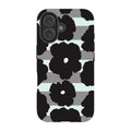 Bold Floral Black — iPhone 16 Tough Case — Finnaij