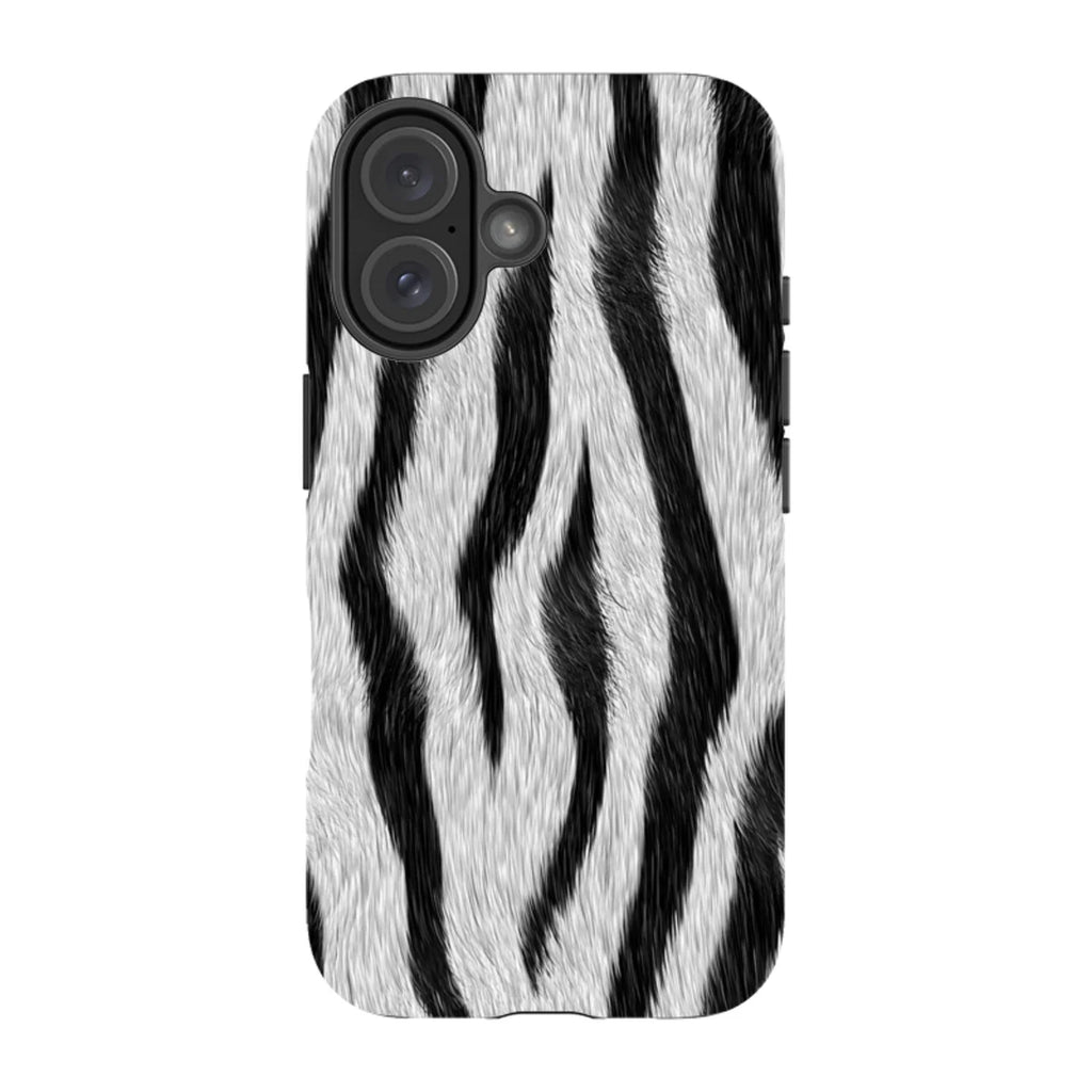 Zebra Groove — iPhone 16 Tough Case — Finnaij