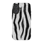 Zebra Groove — iPhone 16 Tough Case — Finnaij