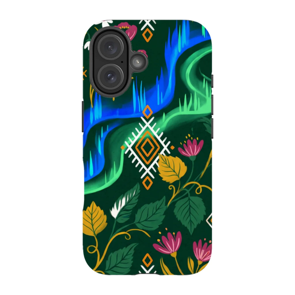 Aurora Birch Bloom by Aino Kallio — iPhone 16 Tough Case — Finnaij