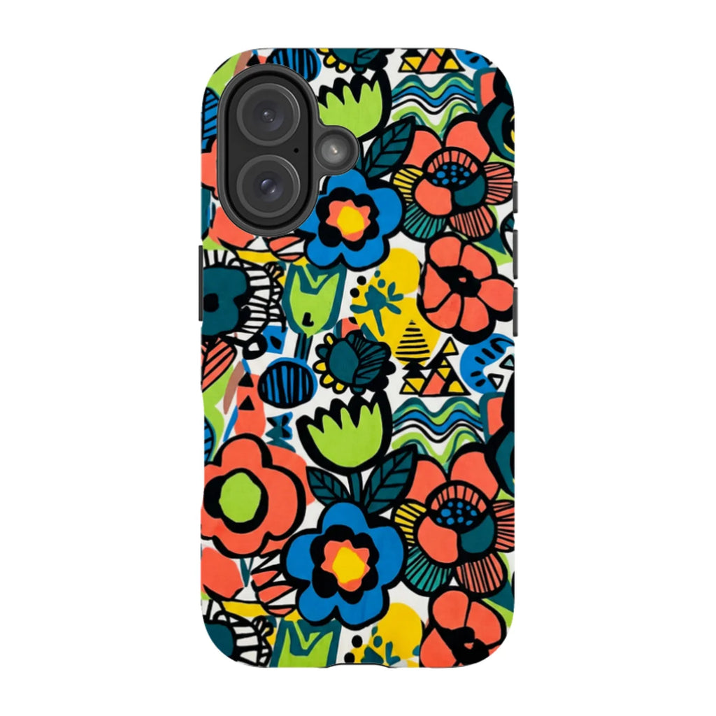 Floral Street Nordic by Salla Niemi — iPhone 16 Tough Case — Finnaij
