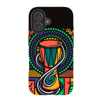 Talking Drum Halo by Ada Okoye — iPhone 16 Tough Case — Finnaij