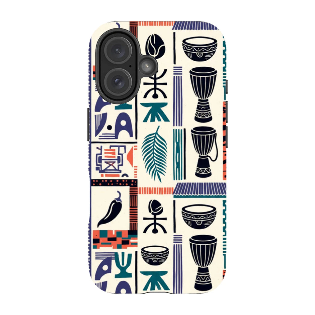 Market Day Icons by Ada Okoye — iPhone 16 Tough Case — Finnaij