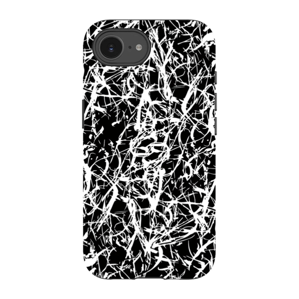 Black-White Grunge — iPhone 16e Tough Case — Finnaij