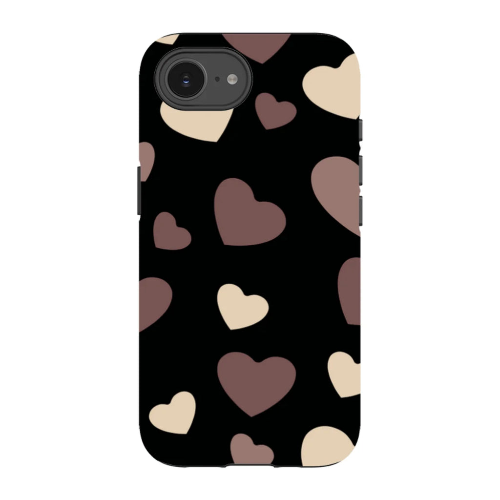 White & Black Hearts — iPhone 16e Tough Case — Finnaij