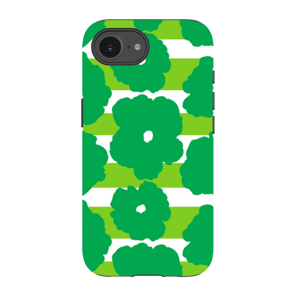 Bold Floral Green — iPhone 16e Tough Case — Finnaij