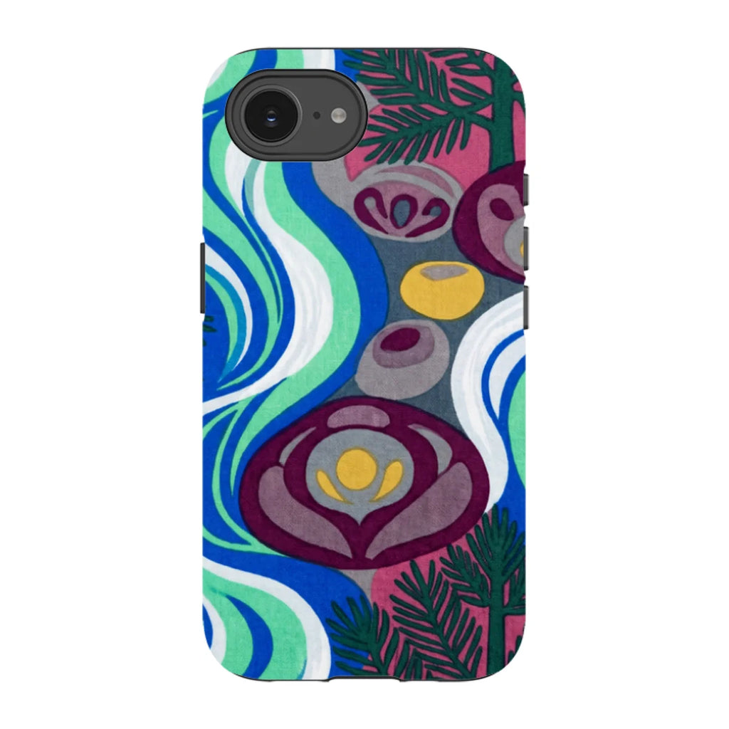 Sauna Bloom Motif by Aino Kallio — iPhone 16e Tough Case — Finnaij