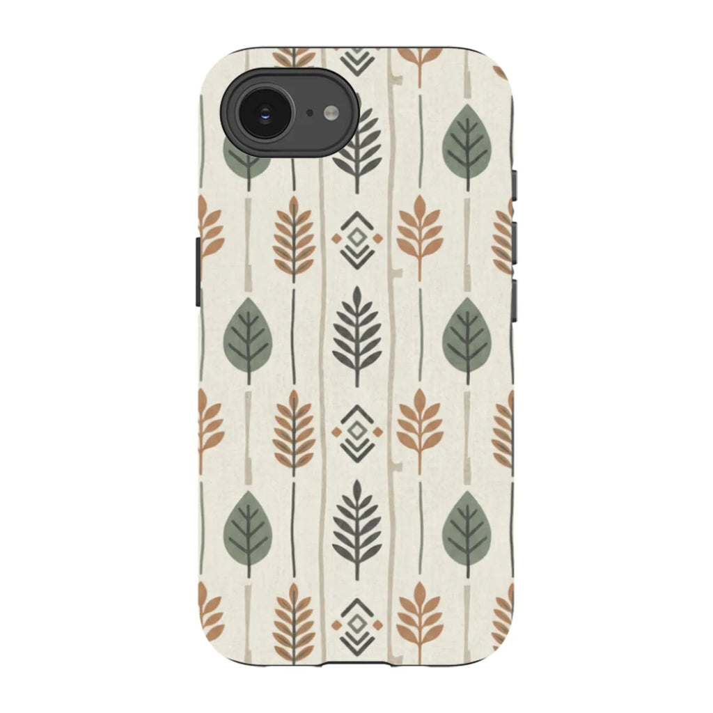 Birch and Linen Pattern by Elsi Vaarala — iPhone 16e Tough Case — Finnaij