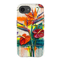 Tropical Flowers by Frida Lövström — iPhone 16e Tough Case — Finnaij
