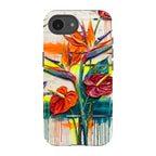 Tropical Flowers by Frida Lövström — iPhone 16e Tough Case — Finnaij