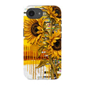Sunflowers with Abstract Golden Chaos by Frida Lövström — iPhone 16e Tough Case — Finnaij