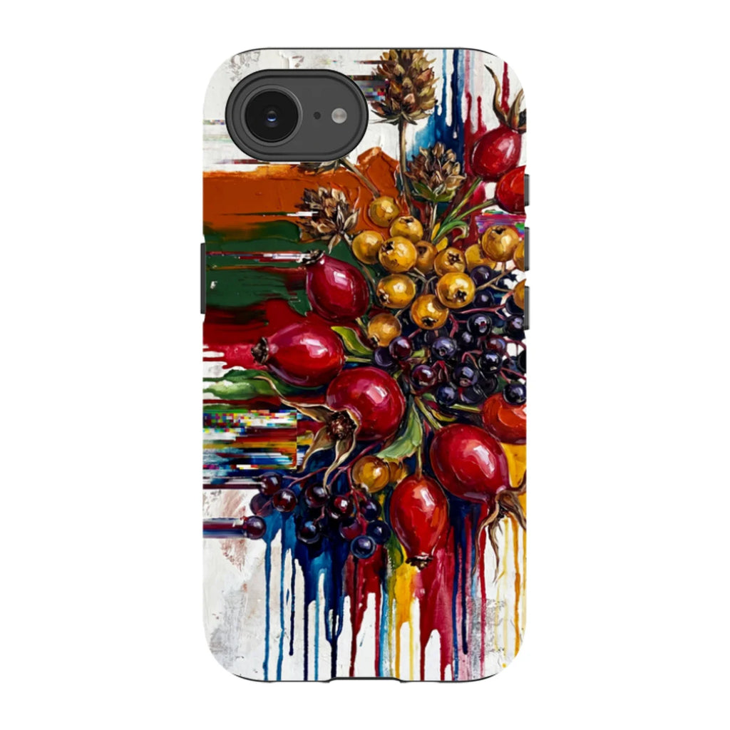Autumn Berries and Botanicals by Frida Lövström — iPhone 16e Tough Case — Finnaij