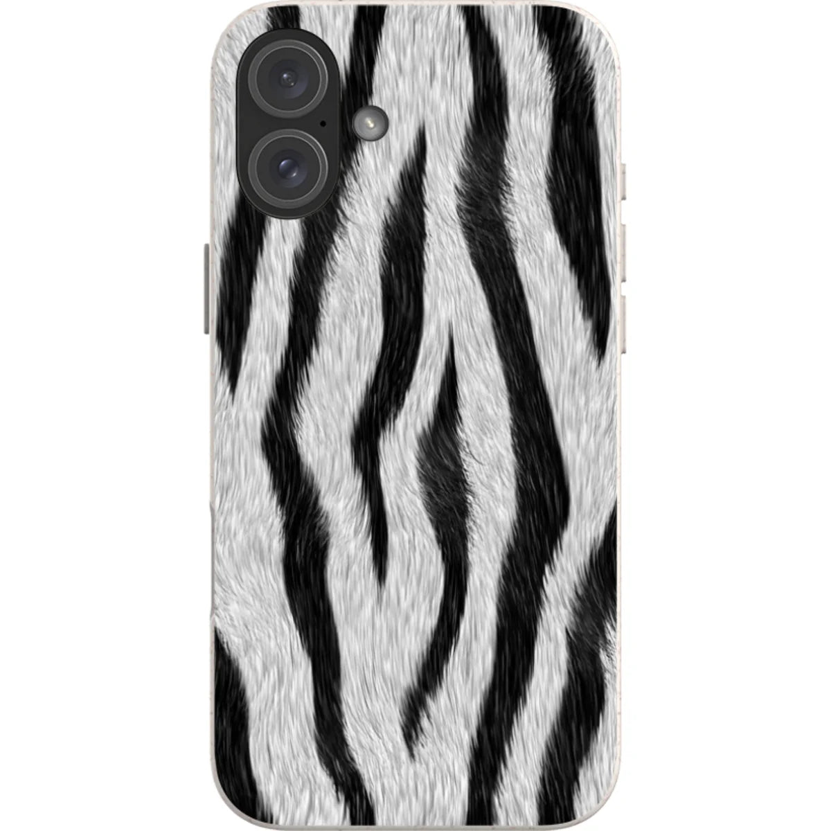 Zebra Groove — iPhone 16 Plus iPhone Bio-degradable Case — Finnaij