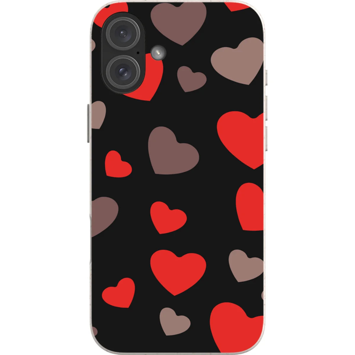 Red Hearts — iPhone 16 Plus iPhone Bio-degradable Case — Finnaij
