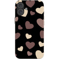White & Black Hearts — iPhone 16 Plus iPhone Bio-degradable Case — Finnaij