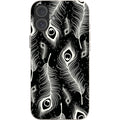 Feathers in Bloom Black — iPhone 16 Plus iPhone Bio-degradable Case — Finnaij