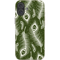 Feathers in Bloom Army Green — iPhone 16 Plus iPhone Bio-degradable Case — Finnaij