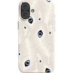 Feathers in Bloom Natural — iPhone 16 Plus iPhone Bio-degradable Case — Finnaij