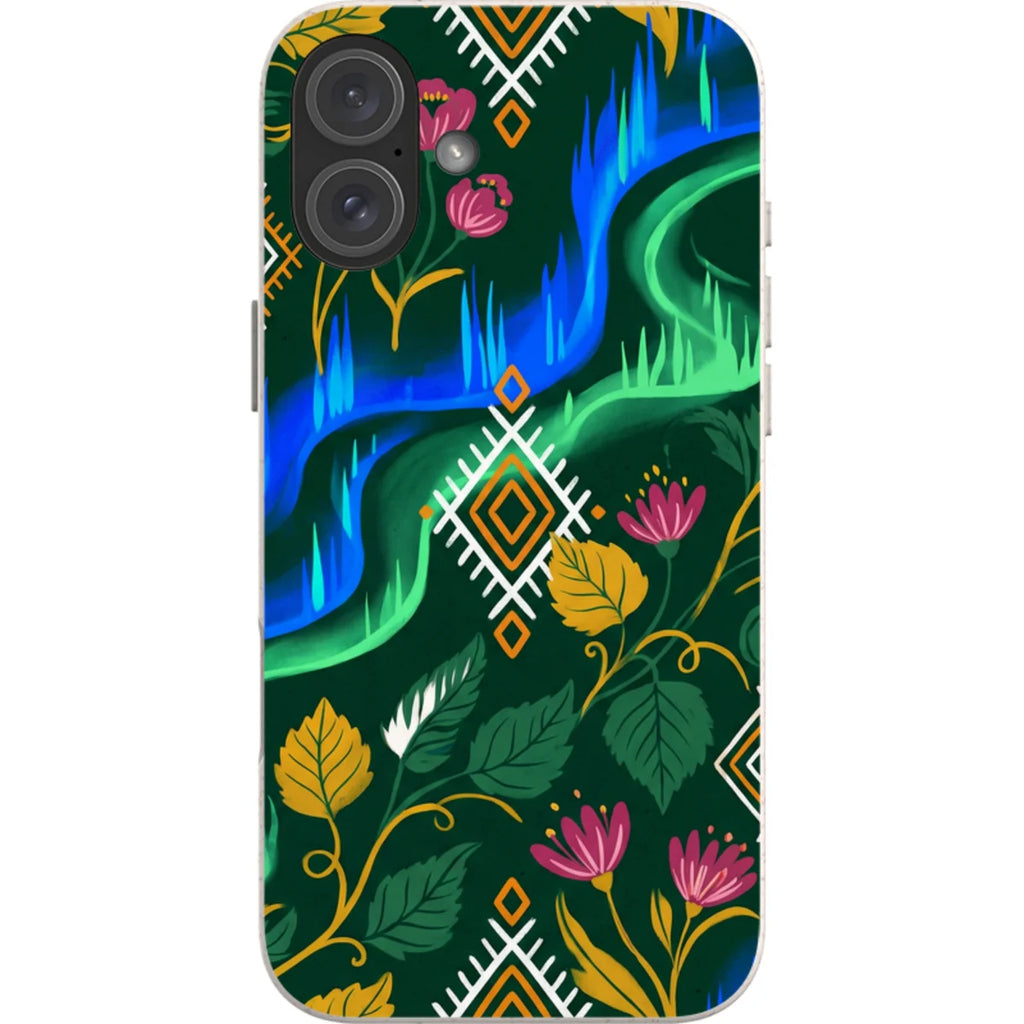 Aurora Birch Bloom by Aino Kallio — iPhone 16 Plus iPhone Bio-degradable Case — Finnaij