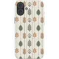 Birch and Linen Pattern by Elsi Vaarala — iPhone 16 Plus iPhone Bio-degradable Case — Finnaij